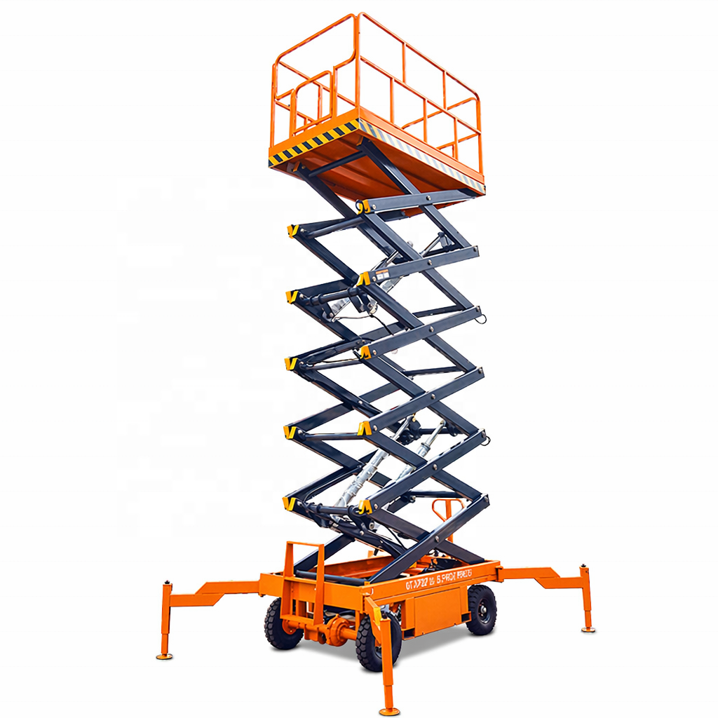 Push Around Mobile Scissor Lift